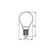 XLED G45 E14 6W-NW-M